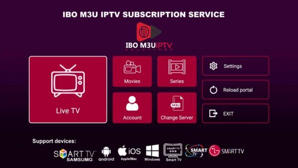 M3U IPTV subscription